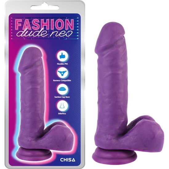 Chisa Dual Density Dildo Purple 7.6