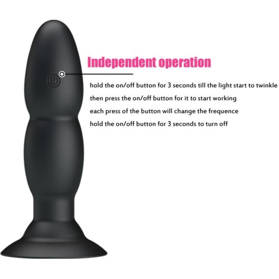 Prettylove Anal Plug 4 Vibration and Rotation
