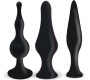 Moove Set of 3 Butt Plugs Black