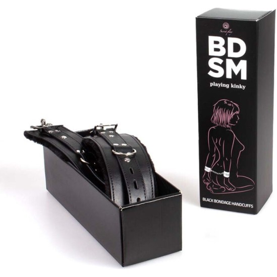 Secretplay 100% Fetish SECRETPLAY - BLACK BONDAGE HANDCUFFS BDSM COLLECTION