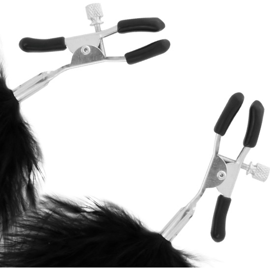 Darkness Sensations DARKNESS - POM-POM NIPPLE Clamps 2