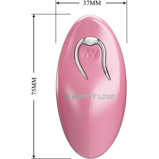 Pretty Love CAILEY NIPPLE CLAMPS 10 VIBRATIONS REMOTE CONTROL PINK