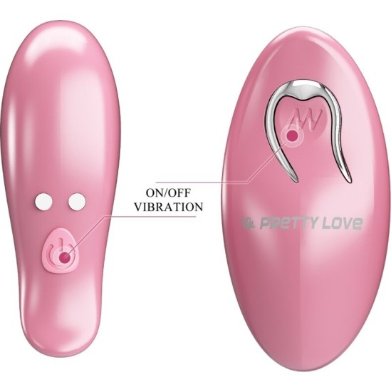 Pretty Love CAILEY NIPPLE CLAMPS 10 VIBRATIONS REMOTE CONTROL PINK