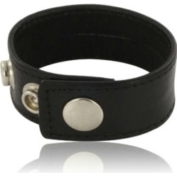 Leather Body ADJUSTABLE LEATHER STRAP FOR PENIS BLACK