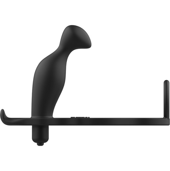 Addicted Toys ANAL PLUG WITH BLACK SILICONE RING 12 CM