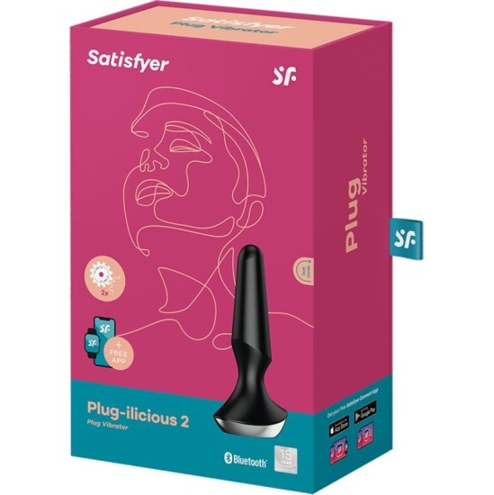 Satisfyer Connect SATISFYER - PLUG ILICIOUS 2 PLUG VIBRATOR BLACK