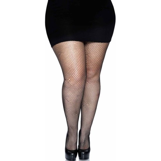 Leg Avenue Hosiery LEG AVENUE - BACKSEAM PANTYHOSE BLACK PLUS SIZE