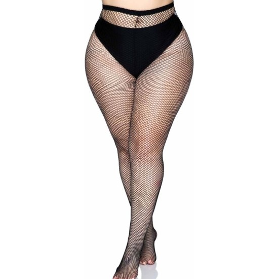 Leg Avenue Hosiery LEG AVENUE - BACKSEAM PANTYHOSE BLACK PLUS SIZE