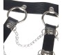 Subblime Fetish SUBBLIME - CHEST HARNESS LEATHER CHAINS BLACK ONE SIZE