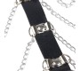 Subblime Fetish SUBBLIME - CHEST HARNESS LEATHER CHAINS BLACK ONE SIZE