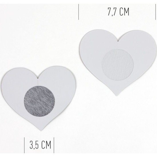 Secretplay 100% Fetish SECRET PLAY - WOW BOOBS! HEART NIPPLE COVERS