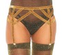 Leg Avenue Accessories LEG AVENUE - LUREX ELASTIC GARTER BELT ONE SIZE