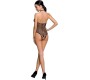Passion Woman PASSION - WOMAN BS087 BLACK BODYSTOCKING ONE SIZE