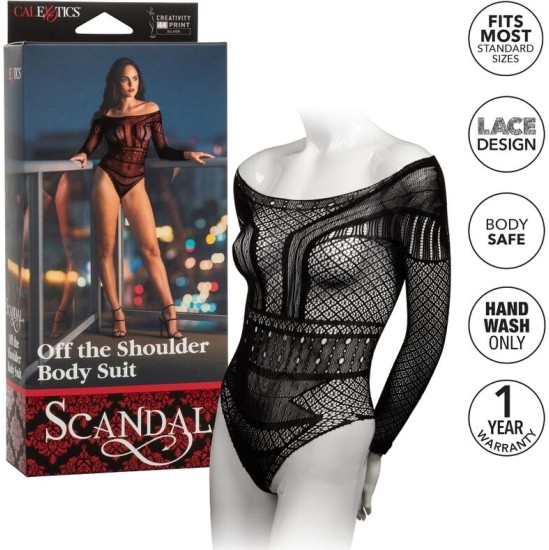 Calexotics SCANDAL SHOULDER BODY SUIT ONE SIZE
