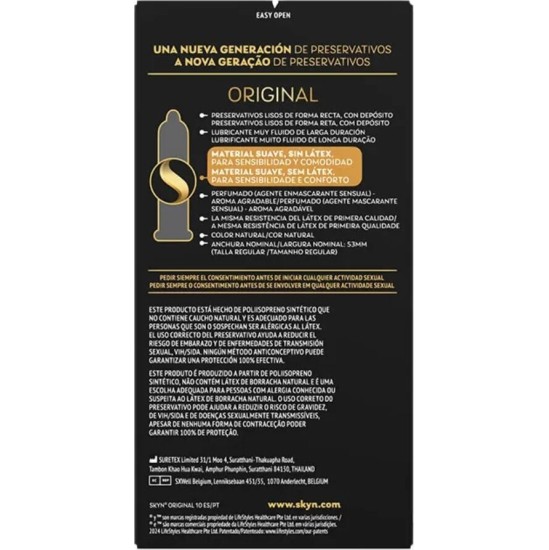 Skyn ORIGINAL CONDOM NATURAL SENSATION 10 UNITS