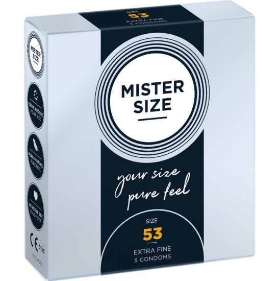 Mister Size CONDOM SIZE M 53 MM (3 UNITS)