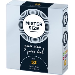 Mister Size CONDOM SIZE M 53 MM (3 UNITS)