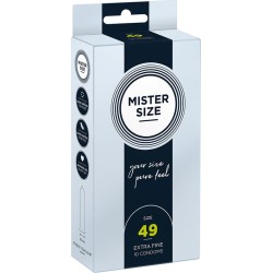 Mister Size CONDOM SIZE S 49 MM (10 UNITS)
