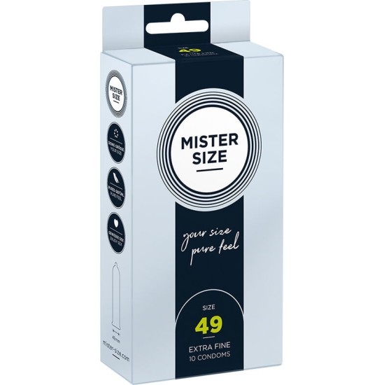 Mister Size CONDOM SIZE S 49 MM (10 UNITS)