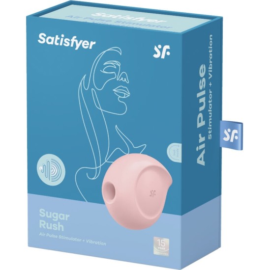 Satisfyer Air Pulse SATISFYER - SUGAR RUSH AIR PULSE STIMULATOR & VIBRATOR PINK