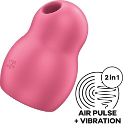 Satisfyer Air Pulse SATISFYER - PRO TO GO 1 DOUBLE AIR PULSE STIMULATOR & VIBRATOR RED