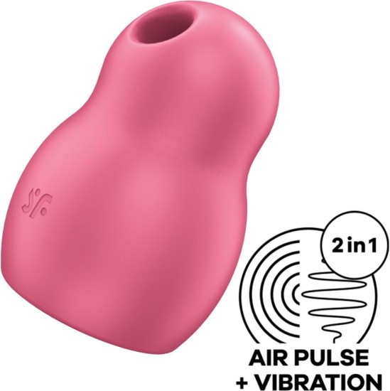 Satisfyer Air Pulse SATISFYER - PRO TO GO 1 DOUBLE AIR PULSE STIMULATOR & VIBRATOR RED