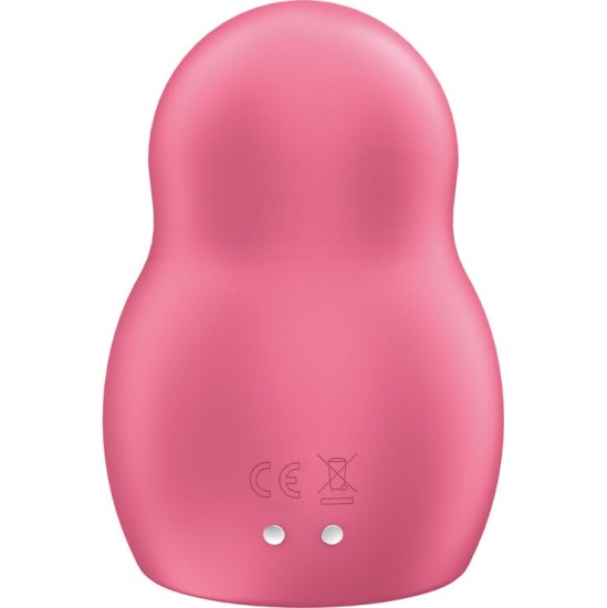 Satisfyer Air Pulse SATISFYER - PRO TO GO 1 DOUBLE AIR PULSE STIMULATOR & VIBRATOR RED