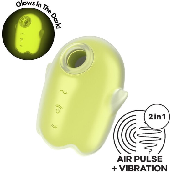 Satisfyer Air Pulse SATISFYER - GLOWING GHOST AIR PULSE & VIBRATOR YELLOW
