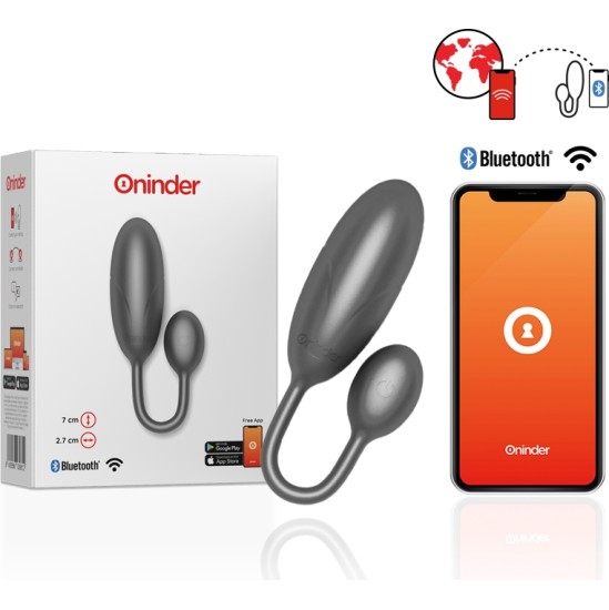 Oninder DENVER VIBRATING EGG BLACK 7 X 2,7 CM NEMOKAMA APP