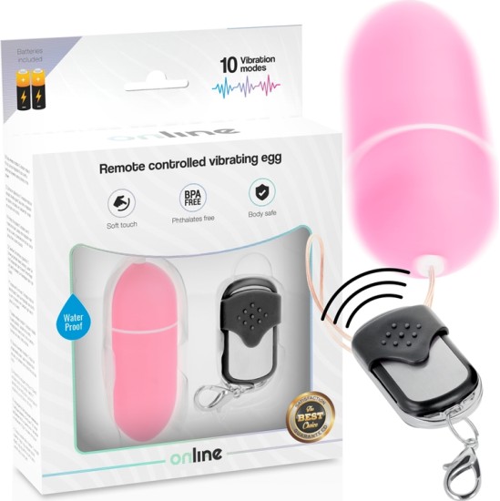 Online REMOTE CONTROL VIBRATING EGG L PINK