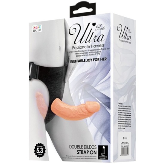 Baile Harness Collection Strap-on biksītes ar dubulto Dildo