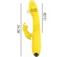 Intense Fun INTENSE - TOKY MULTIFUNCTION VIBRATOR UP & DOWN WITH CLITORAL STIMULATOR YELLOW