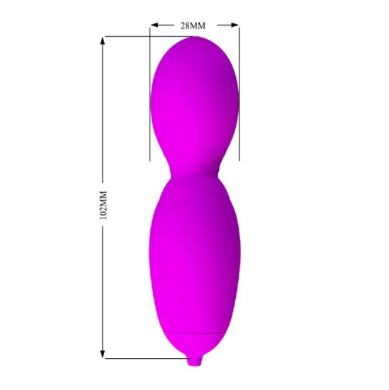 Pretty Love Flirtation PRETTY LOVE - VEGA rotācijas un vibrēšanas masieris ar 12 Funkcijām, violets