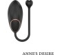 Anne's Desire Vibroola ar tālvadības pulksteņa tehnoloģiju melns