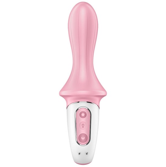 Satisfyer Connect SATISFYER AIR PUMP BOOTY 5+ PRIPUČIAMAS ANALINIS VIBRATORIAUS – ROŽINIS