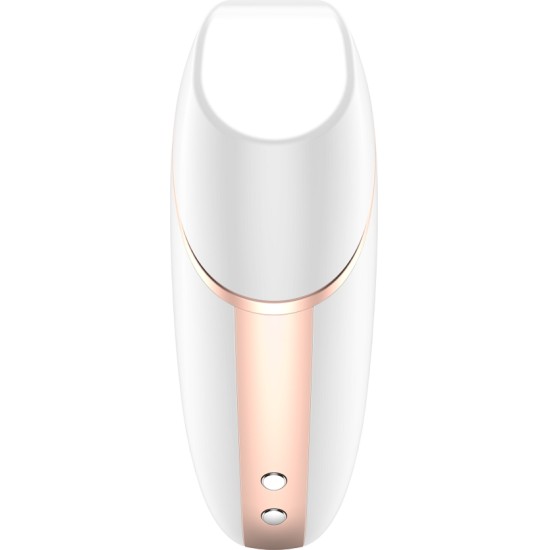 Satisfyer Connect SATISFYER LOVE TRIANGLE AIR PULSE STIMULATOR & VIBRATOR - WHITE