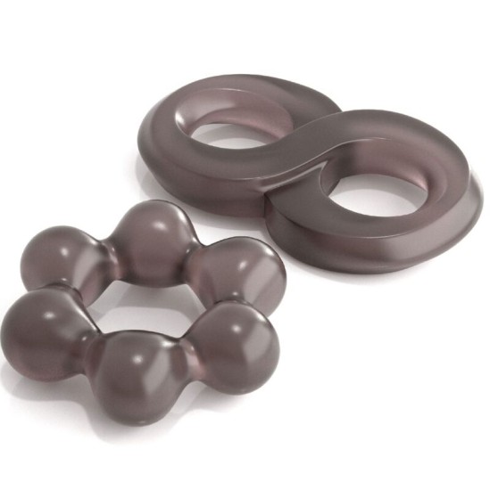 Classix SET OF 2 RINGS GRAY PENIS