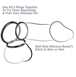 Fantasy C-Ringz SILICONE 3 RING STAMINA SET