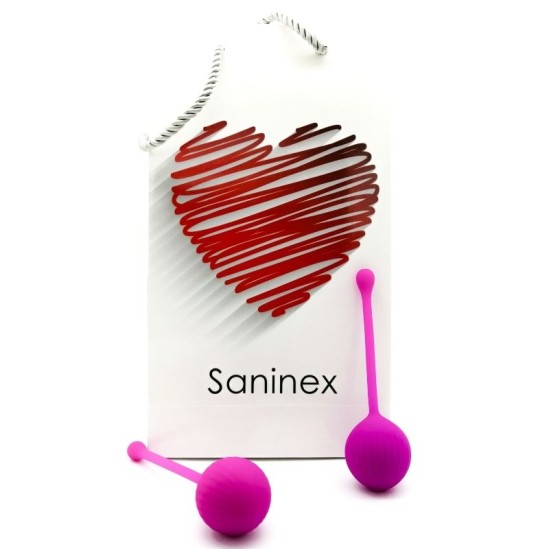 Saninex Sextoys Stimulējošas bumbiņas lillā