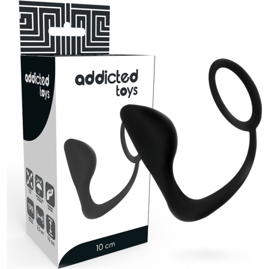 Addicted Toys Anālais spraudnis ar dzimumlocekļa gredzenu