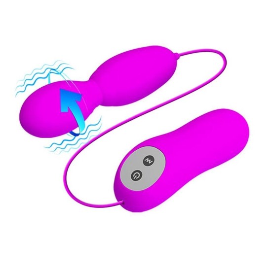 Pretty Love Flirtation PRETTY LOVE - VEGA ROTATION AND VIBRATION MASSAGER WITH 12 FUNCTIONS FUCHSIA