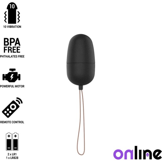 Online VIBRATING EGG WITH BLACK REMOTE CONTROL