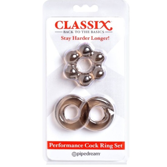 Classix SET OF 2 RINGS GRAY PENIS