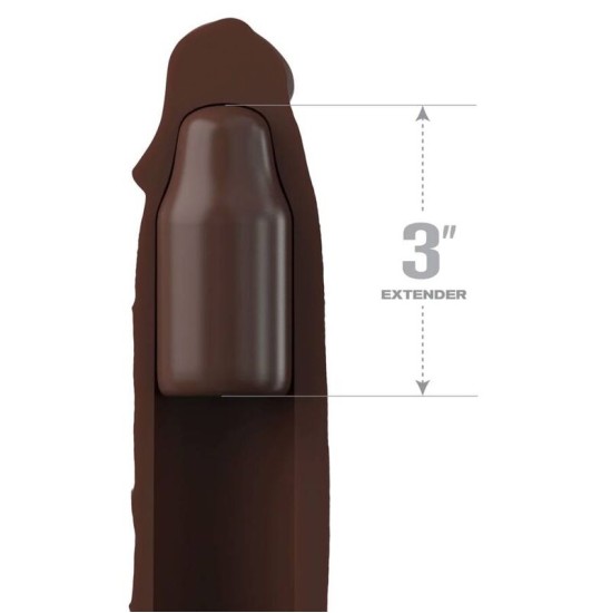 Fantasy X-Tensions FANTASY X- TENSIONS - PIPEDREAMS SLEEVE 22,86 CM + 7,62 CM PLUG BROWN