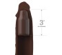 Fantasy X-Tensions FANTASY X- TENSIONS - PIPEDREAMS SLEEVE 22,86 CM + 7,62 CM PLUG BROWN