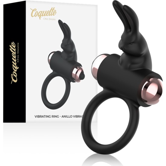 Coquette Toys COQUETTE CHIC DESIRE – VIBRATORI MUSTA/KULLAGA KUKESÕRMUS