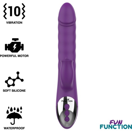 Fun Function Vibrators ar klitora stimulātoru