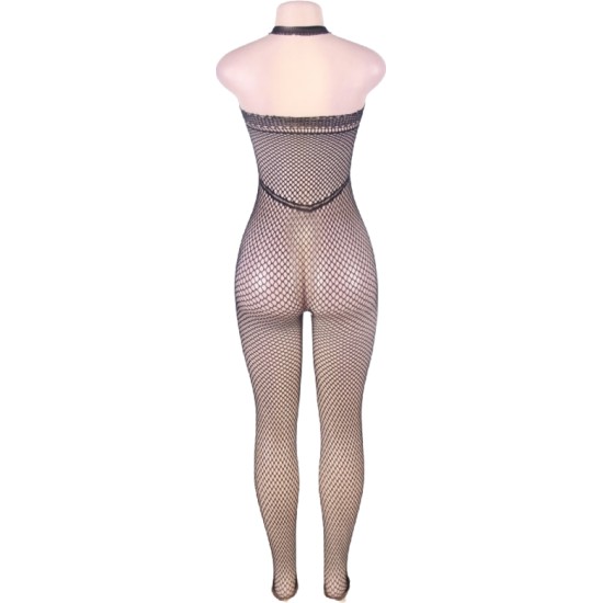 Queen Lingerie APAKLS UN ATVĒRTS MUGURĒJUMS BODYSTOCKING SL