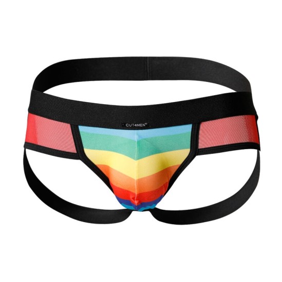 Cut4Men Jockstrap CUT4MEN - БАГАЖНИК RAINBOW XL