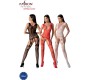 Passion Woman Bodystockings PASSION - BS099 RED BODYSTOCKING VIENS IZMĒRS